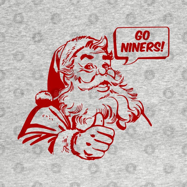 Retro Santa Claus Go Niners by mia_me